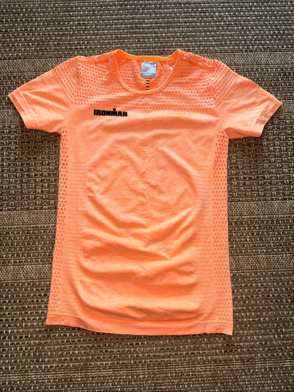Craft Women's Short Sleeve Tee in Bright Orange